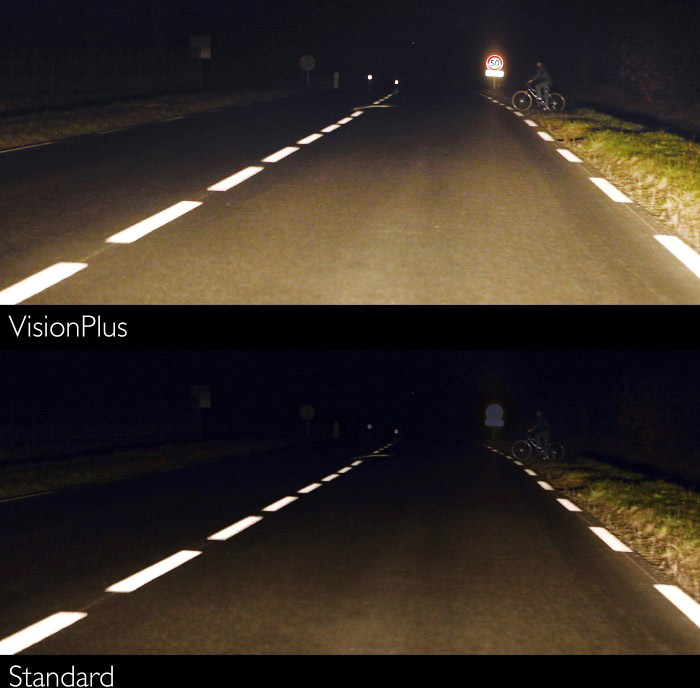 Philips Autolampe H4 Vision Plus B1 60/55W 12V P43t-38 12342VPB1