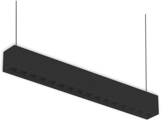 ISOLED LED Aufbau/Hängeleuchte Linear Raster 20W, anreihbar, schwarz, ColorSwitch 3000|3500|4000K