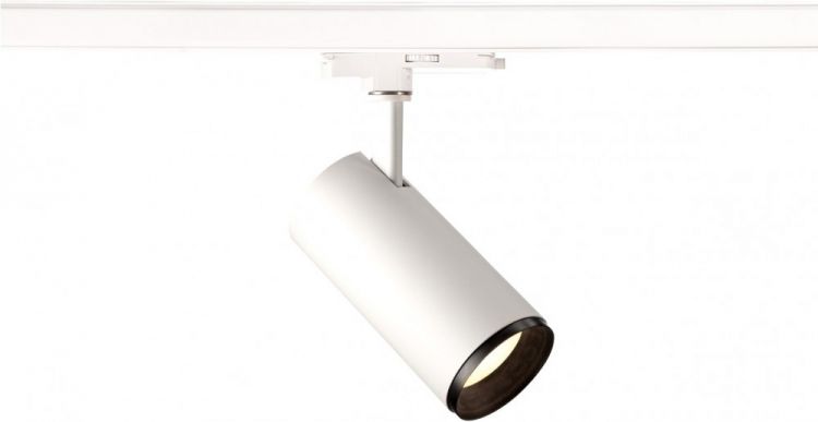 SLV 3~ NUMINOS® DALI M, luminaria con sistema trifásico blanco/negro 4000 K 60 °