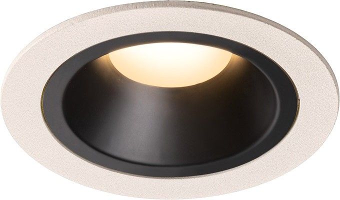 SLV NUMINOS® DL M, Indoor LED Deckeneinbauleuchte weiß/schwarz 3000K 40° inkl. Blattfedern