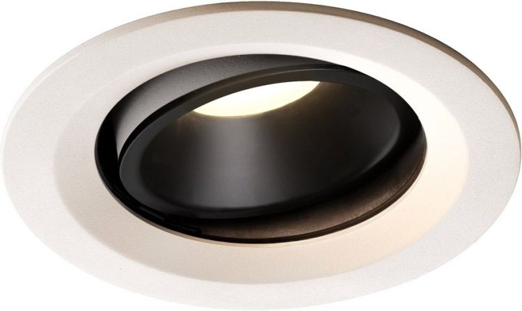 SLV NUMINOS® MOVE DL M, Indoor, luminaria empotrada de techo led blanco/negro 4000 K 20°