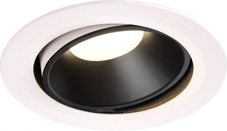 SLV NUMINOS® MOVE DL XL, Indoor, luminaria empotrada de techo led blanco/negro 4000 K 20°