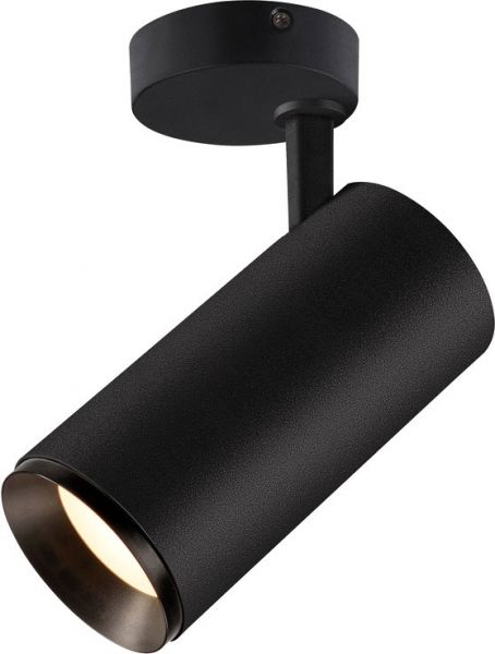 SLV NUMINOS® SPOT DALI L, Indoor LED Deckenaufbauleuchte schwarz/schwarz 4000K 60°