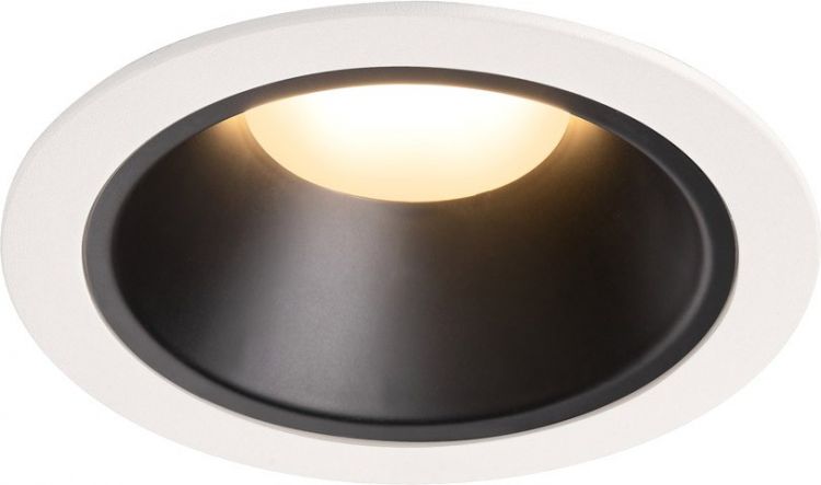 SLV NUMINOS® DL XL, Indoor LED Deckeneinbauleuchte weiß/schwarz 3000K 55°