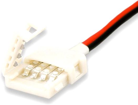 ISOLED Clip-Kabelanschluss (max. 5A) für 2-pol. IP20 Flexstripes mit Breite 12mm, Pitch-Abstand