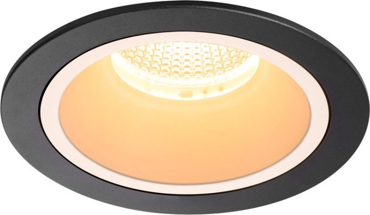 SLV NUMINOS® DL L, Indoor LED recessed ceiling light black/white 2700K 20° gimballed, rotating