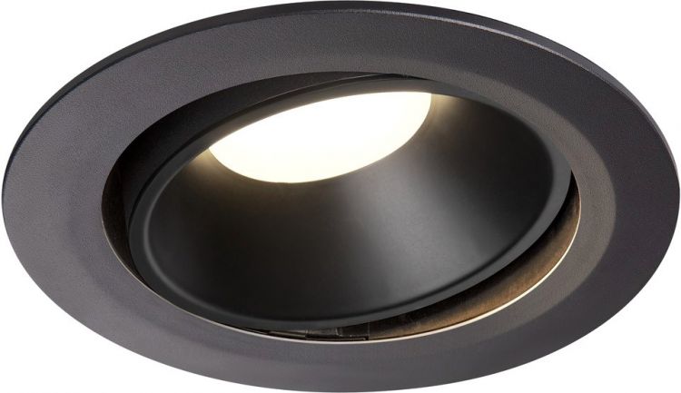 SLV NUMINOS® MOVE DL XL, Indoor LED recessed ceiling light black/black 4000K 55° rotating and