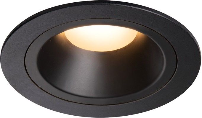 SLV NUMINOS® DL M, Indoor LED Deckeneinbauleuchte schwarz/schwarz 2700K 20° inkl. Blattfedern