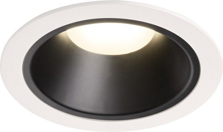 SLV NUMINOS® DL XL, Indoor LED Deckeneinbauleuchte weiß/schwarz 4000K 20°