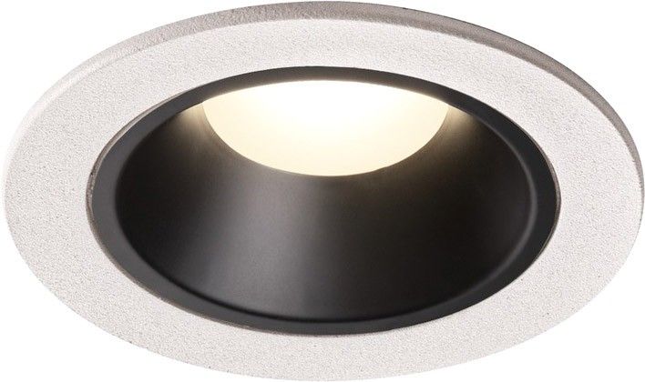 SLV NUMINOS® DL S, Indoor LED Deckeneinbauleuchte weiß/schwarz 4000K 40° inkl. Blattfedern