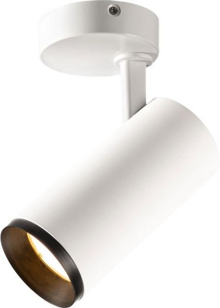 SLV NUMINOS® SPOT DALI M, Indoor LED Deckenaufbauleuchte weiß/schwarz 2700K 60°