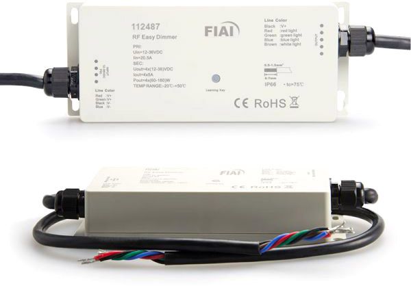 ISOLED Sys-One Funk PWM-Controller IP66, 4 Kanal, 12-36V 4x5A, 48V 4x2A