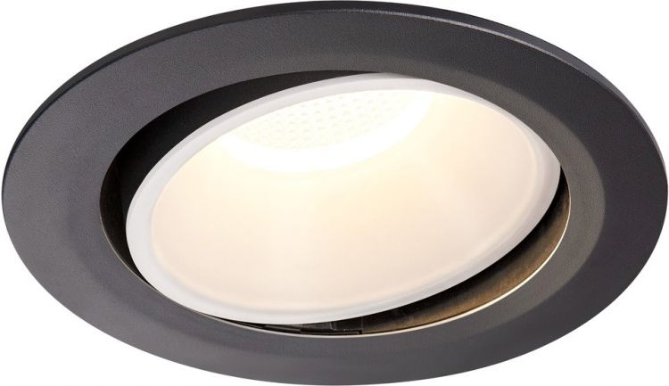 SLV NUMINOS® MOVE DL XL, Indoor LED Deckeneinbauleuchte schwarz/weiß 4000K 40° dreh- und schwenkbar