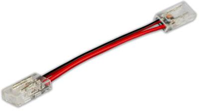 ISOLED Clip-Verbinder mit Kabel Universal (max. 5A) für alle 2-pol. IP20 Flexstripes mit Breite 6mm