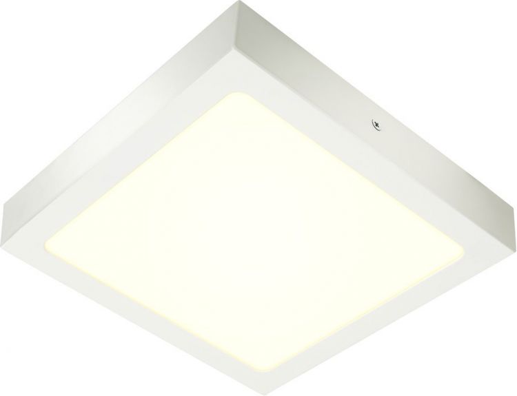 SLV SENSER 24 CW, Indoor LED wall and ceiling-mounted light square white 4000K