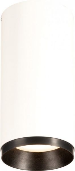 SLV NUMINOS® CL PHASE M, Indoor LED Deckenaufbauleuchte weiß/schwarz 4000K 60°