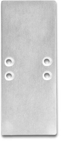 ISOLED Endkappe EC66 Aluminium für Profil 2SIDE, 2 STK, inkl. Schrauben
