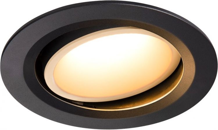 SLV NUMINOS® MOVE DL L, Indoor LED recessed ceiling light black/white 2700K 40° rotating and