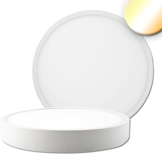 ISOLED LED Deckenleuchte PRO weiß, 30W, rund, 300mm, ColorSwitch 2700K|3000K|4000K, dimmbar