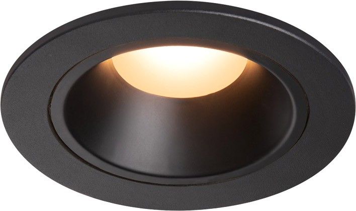 SLV NUMINOS® DL S, Indoor LED Deckeneinbauleuchte schwarz/schwarz 2700K 20° inkl. Blattfedern
