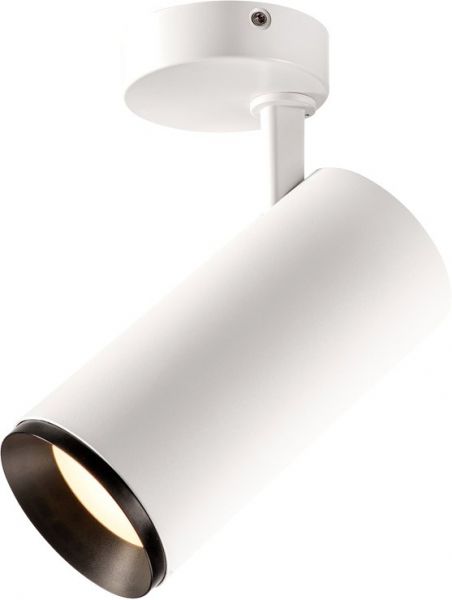 SLV NUMINOS® SPOT DALI L, Indoor LED Deckenaufbauleuchte weiß/schwarz 4000K 24°