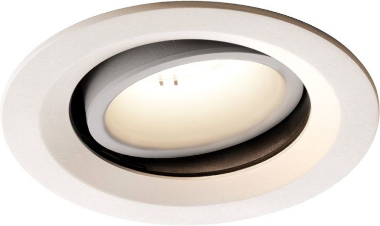 SLV NUMINOS® MOVE DL M, Indoor LED recessed ceiling light white/white 4000K 20° rotating and