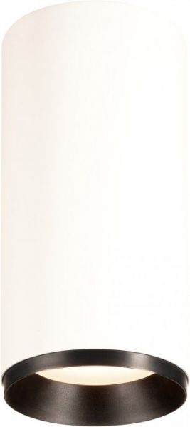 SLV NUMINOS® CL DALI L, Indoor LED Deckenaufbauleuchte weiß/schwarz 4000K 60°