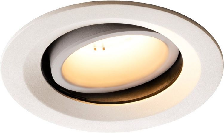 SLV NUMINOS® MOVE DL M, Indoor LED recessed ceiling light white/white 3000K 55° rotating and