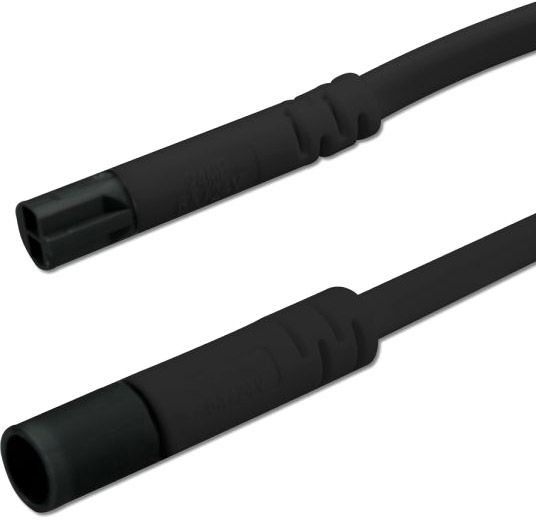 ISOLED Mini-Plug Verlängerung male-female, 1m, 2x0.75, IP54, schwarz, max. 48V