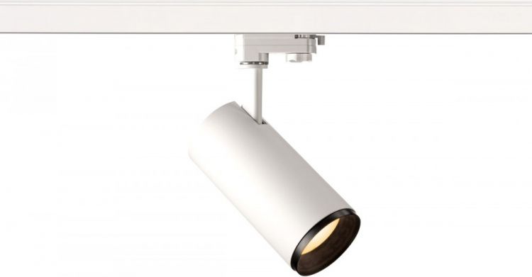 SLV 3~ NUMINOS® PHASE M, luminaria con sistema trifásico blanco/negro 2700 K 60 °