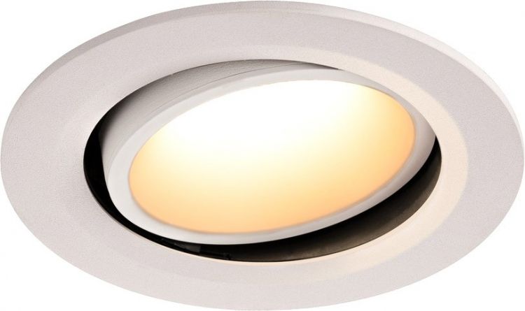 SLV NUMINOS® MOVE DL L, Indoor LED Deckeneinbauleuchte weiß/weiß 3000K 20° dreh- und schwenkbar