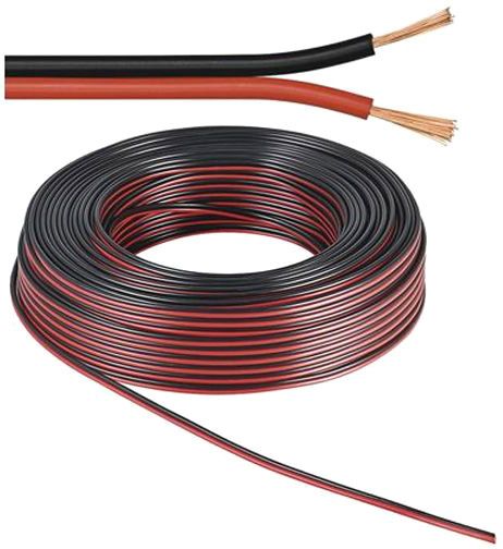 ISOLED Kabel 50m Rolle 2-polig 1.5mm² H03VH-H YZWL, schwarz/rot, AWG16