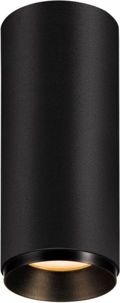 SLV NUMINOS® CL DALI S, Indoor LED Deckenaufbauleuchte schwarz/schwarz 2700K 36°