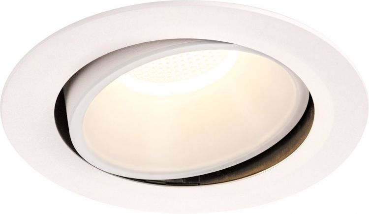 SLV NUMINOS® MOVE DL XL, Indoor LED recessed ceiling light white/white 4000K 40° rotating and