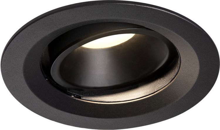 SLV NUMINOS® MOVE DL M, Indoor LED recessed ceiling light black/black 4000K 20° rotating and