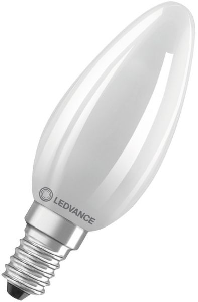 LEDVANCE LED CLASSIC B DIM P 4.8W 827 mattiert E14