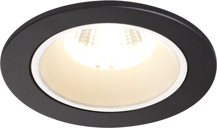 SLV NUMINOS® DL S, Indoor LED Deckeneinbauleuchte schwarz/weiß 4000K 40° inkl. Blattfedern
