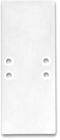 ISOLED Endkappe EC66 Aluminium weiß RAL9010 für Profil 2SIDE, 2 STK, inkl. Schrauben