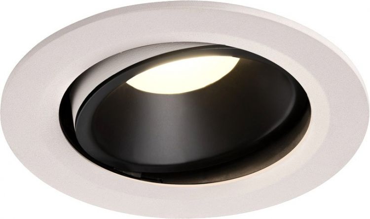 SLV NUMINOS® MOVE DL L, Indoor LED recessed ceiling light white/black 4000K 55° rotating and
