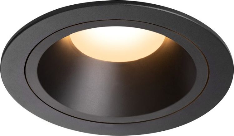 SLV NUMINOS® DL L, Indoor LED recessed ceiling light black/black 2700K 20° gimballed, rotating