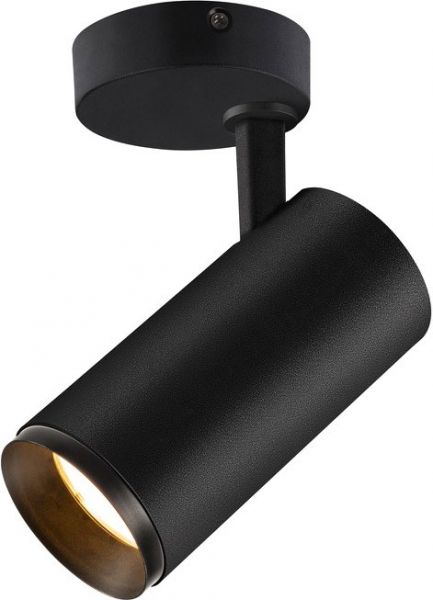 SLV NUMINOS® SPOT DALI M, Indoor LED Deckenaufbauleuchte schwarz/schwarz 2700K 60°