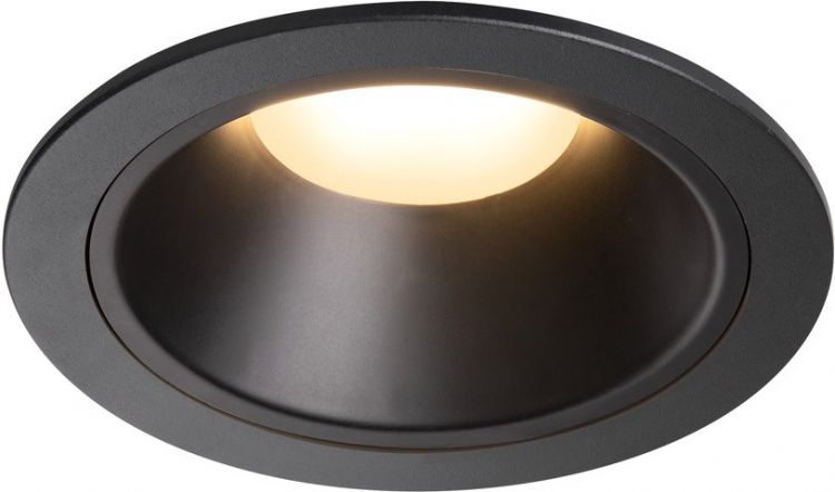 SLV NUMINOS® DL XL, Indoor LED Deckeneinbauleuchte schwarz/schwarz 3000K 40°