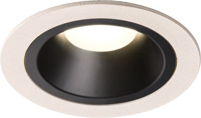 SLV NUMINOS® DL M, Indoor LED Deckeneinbauleuchte weiß/schwarz 4000K 55° inkl. Blattfedern