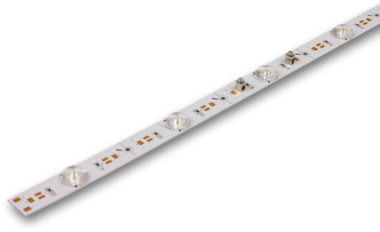 ISOLED LED Platine Backlight 830, 1175mm, 180° Linse, 24V, 16W, IP20, warmweiß