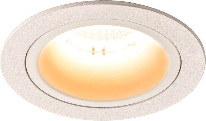SLV NUMINOS® DL M, Indoor LED recessed ceiling light white/white 2700K 40° gimballed, rotating