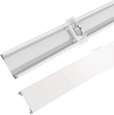 ISOLED FastFix LED Linearsystem R Blindabdeckung für Balkenaufnahme, 1,5m