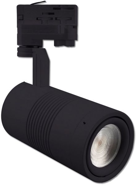 ISOLED 3-PH Schienen-Strahler Fruit Light fokussierbar, 35W, 20°-60°, schwarz