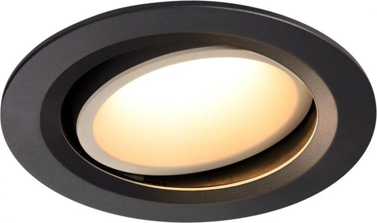 SLV NUMINOS® MOVE DL L, Indoor LED recessed ceiling light black/white 3000K 20° rotating and