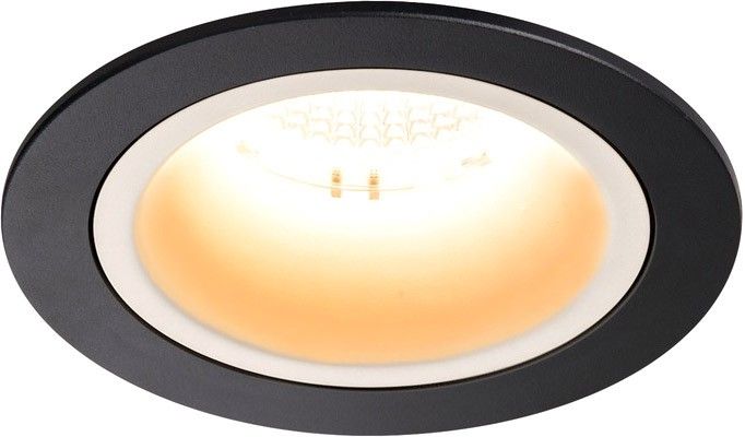 SLV NUMINOS® DL M, Indoor LED Deckeneinbauleuchte schwarz/weiß 2700K 20° inkl. Blattfedern