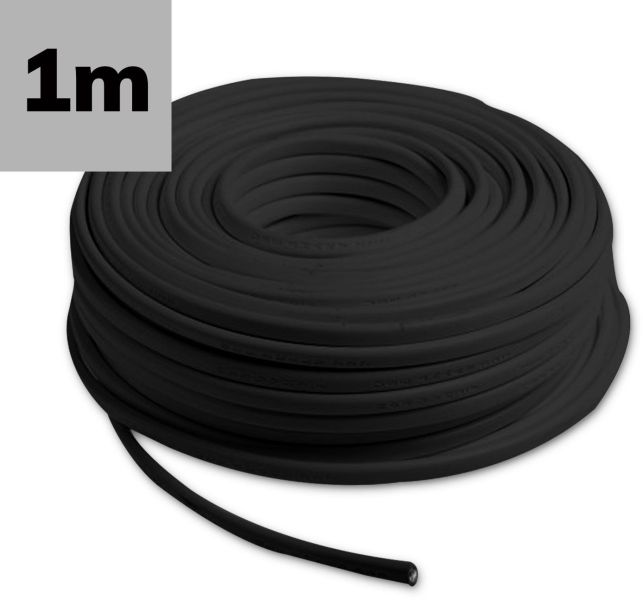 ISOLED Kabel PVC ummantelt, schwarz, 2x0,5mm² H05VV-F, Meterware